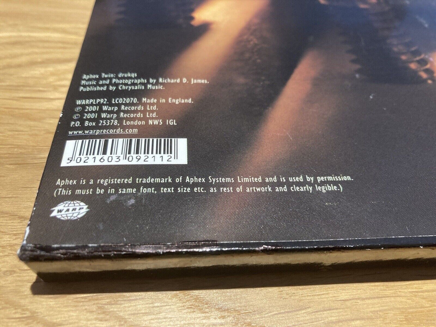 Aphex Twin â Drukqs (2x12" + 2xLP, Box Set, Album)